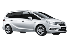 Car Hire Stowmarket - Vauxhall Zafira 5 + 2 - Minibus hire Stowmarket